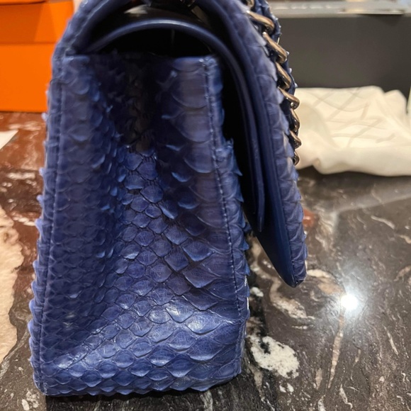 Chanel Jumbo classic Python - Picture 3 of 6